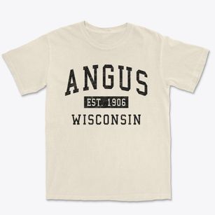 Angus Wisconsin Classic Established Premium Heavyweight T-shirt