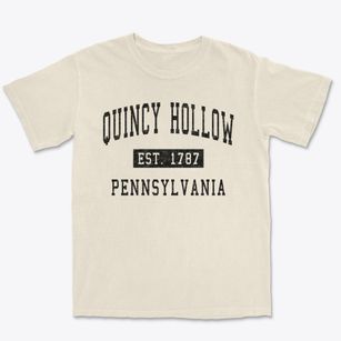 Quincy Hollow Pennsylvania Classic Established Premium Heavyweight T-shirt