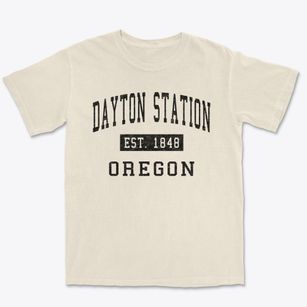 Dayton Station Oregon Classic Established Premium Heavyweight T-shirt