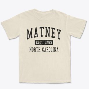 Matney North Carolina Classic Established Premium Heavyweight T-shirt