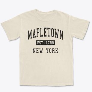 Mapletown New York Classic Established Premium Heavyweight T-shirt