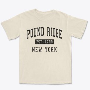 Pound Ridge New York Classic Established Premium Heavyweight T-shirt