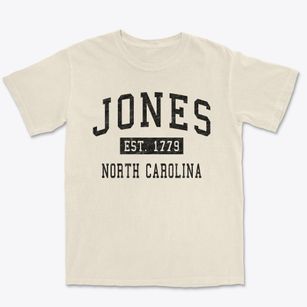 Jones North Carolina Classic Established Premium Heavyweight T-shirt
