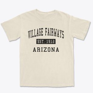 Village Fairways Arizona Classic Established Premium Heavyweight T-shirt