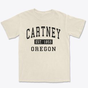 Cartney Oregon Classic Established Premium Heavyweight T-shirt