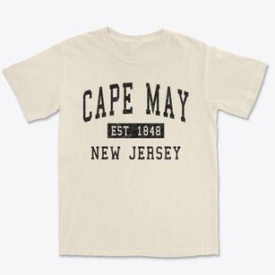 Cape May New Jersey Classic Established Premium Heavyweight T-shirt