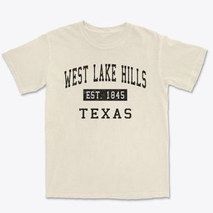 West Lake Hills Texas Classic Established Premium Heavyweight T-shirt