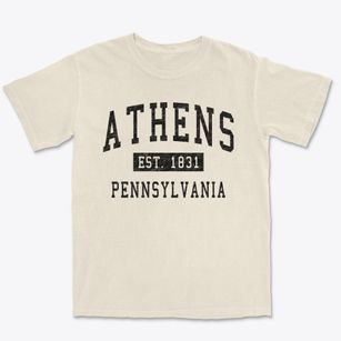 Athens Pennsylvania Classic Established Premium Heavyweight T-shirt
