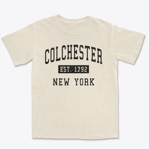 Colchester New York Classic Established Premium Heavyweight T-shirt