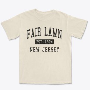 Fair Lawn New Jersey Classic Established Premium Heavyweight T-shirt