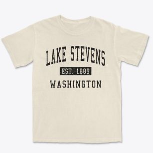 Lake Stevens Washington Classic Established Premium Heavyweight T-shirt