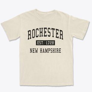 Rochester New Hampshire Classic Established Premium Heavyweight T-shirt