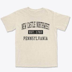 New Castle Northwest Pennsylvania Classic Established Premium Heavyweight T-shirt