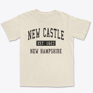 New Castle New Hampshire Classic Established Premium Heavyweight T-shirt