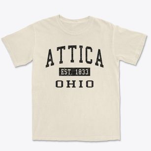 Attica Ohio Classic Established Premium Heavyweight T-shirt