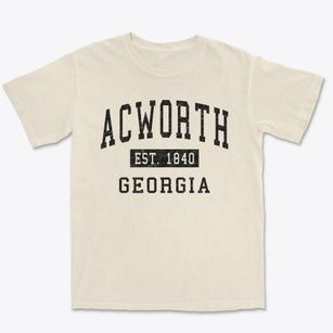 Acworth Georgia Classic Established Premium Heavyweight T-shirt