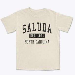 Saluda North Carolina Classic Established Premium Heavyweight T-shirt