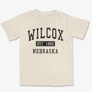 Wilcox Nebraska Classic Established Premium Heavyweight T-shirt