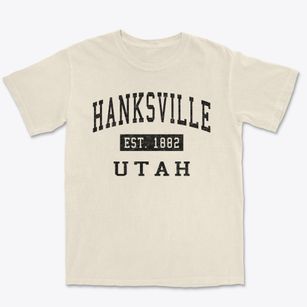 Hanksville Utah Classic Established Premium Heavyweight T-shirt