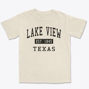 Lake View Texas Classic Established Premium Heavyweight T-shirt