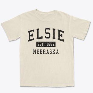 Elsie Nebraska Classic Established Premium Heavyweight T-shirt