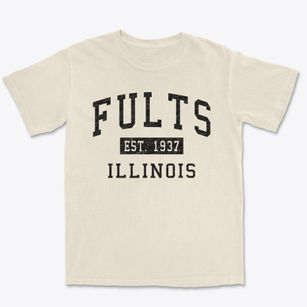Fults Illinois Classic Established Premium Heavyweight T-shirt