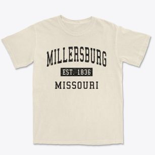 Millersburg Missouri Classic Established Premium Heavyweight T-shirt