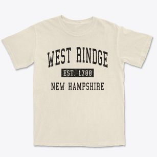 West Rindge New Hampshire Classic Established Premium Heavyweight T-shirt