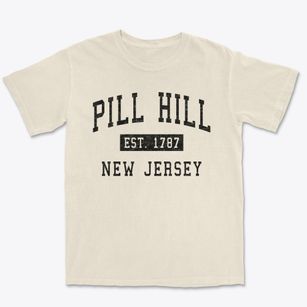 Pill Hill New Jersey Classic Established Premium Heavyweight T-shirt