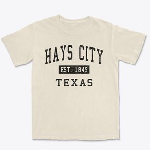 Hays City Texas Classic Established Premium Heavyweight T-shirt