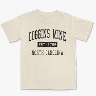 Coggins Mine North Carolina Classic Established Premium Heavyweight T-shirt