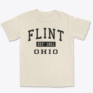 Flint Ohio Classic Established Premium Heavyweight T-shirt
