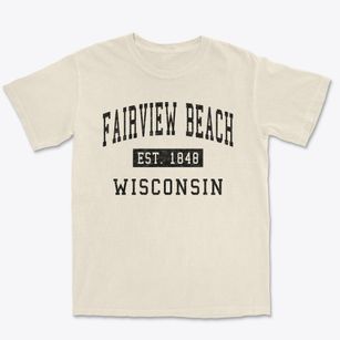 Fairview Beach Wisconsin Classic Established Premium Heavyweight T-shirt