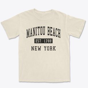 Manitou Beach New York Classic Established Premium Heavyweight T-shirt