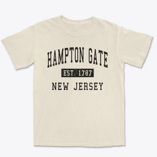 Hampton Gate New Jersey Classic Established Premium Heavyweight T-shirt