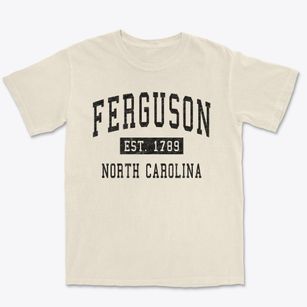 Ferguson North Carolina Classic Established Premium Heavyweight T-shirt