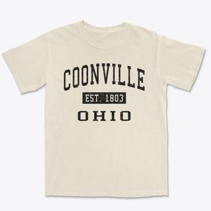 Coonville Ohio Classic Established Premium Heavyweight T-shirt