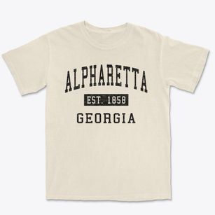 Alpharetta Georgia Classic Established Premium Heavyweight T-shirt