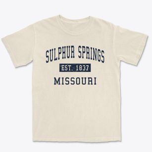 Sulphur Springs Missouri Classic Established Premium Heavyweight T-shirt