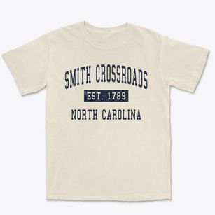 Smith Crossroads North Carolina Classic Established Premium Heavyweight T-shirt