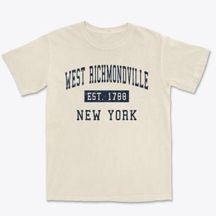 West Richmondville New York Classic Established Premium Heavyweight T-shirt