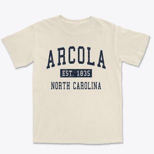 Arcola North Carolina Classic Established Premium Heavyweight T-shirt