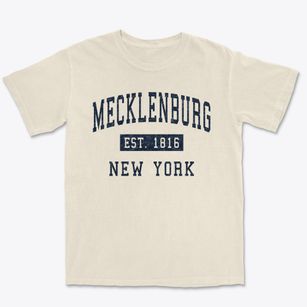Mecklenburg New York Classic Established Premium Heavyweight T-shirt