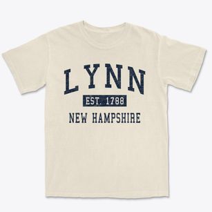 Lynn New Hampshire Classic Established Premium Heavyweight T-shirt