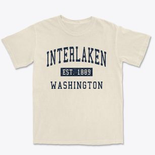 Interlaken Washington Classic Established Premium Heavyweight T-shirt