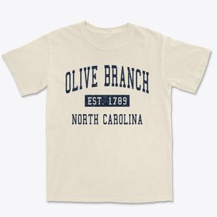 Olive Branch North Carolina Classic Established Premium Heavyweight T-shirt