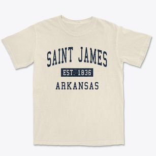 Saint James Arkansas Classic Established Premium Heavyweight T-shirt
