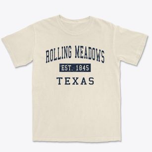 Rolling Meadows Texas Classic Established Premium Heavyweight T-shirt