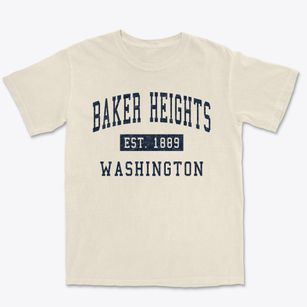 Baker Heights Washington Classic Established Premium Heavyweight T-shirt
