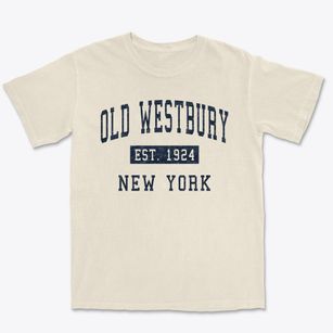 Old Westbury New York Classic Established Premium Heavyweight T-shirt
